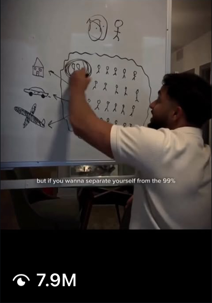 Fareed TikTok, whiteboard video, 7.9M views